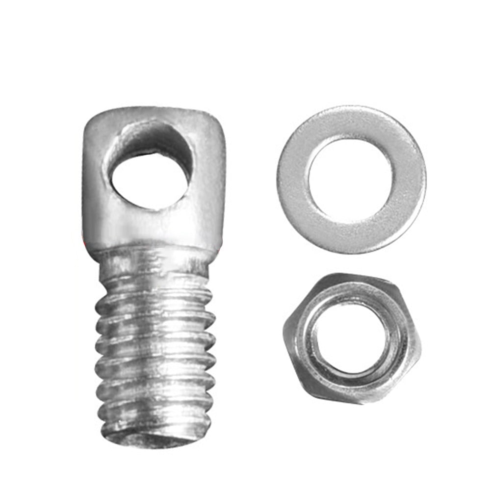 ALSLIAO 10pcs Bike Brake Pinch Bolts Bicycle VBrake Gear Cable Wire