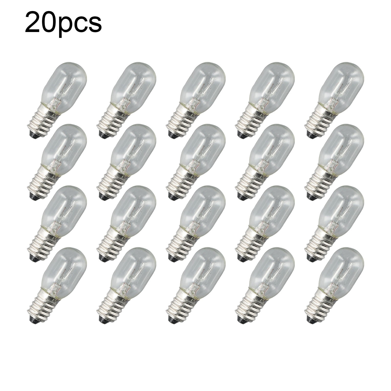 ALSLIAO 20 x Salt Lamp Bulb 15w E14 Screw in Pygmy Bulbs Fridge
