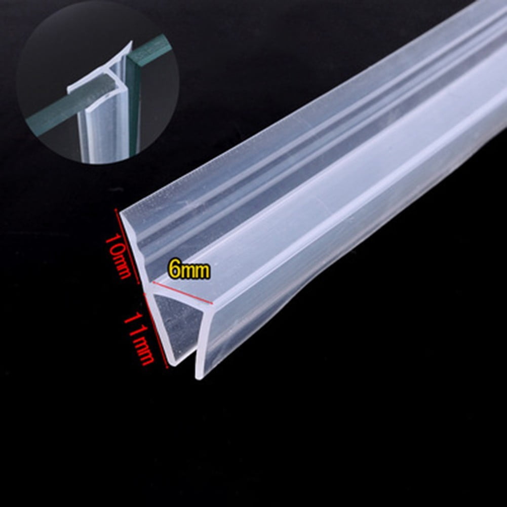 ALSLIAO 2m Bathroom Door Seal Strip For Glass Thickness 6/8/10/12mm ...