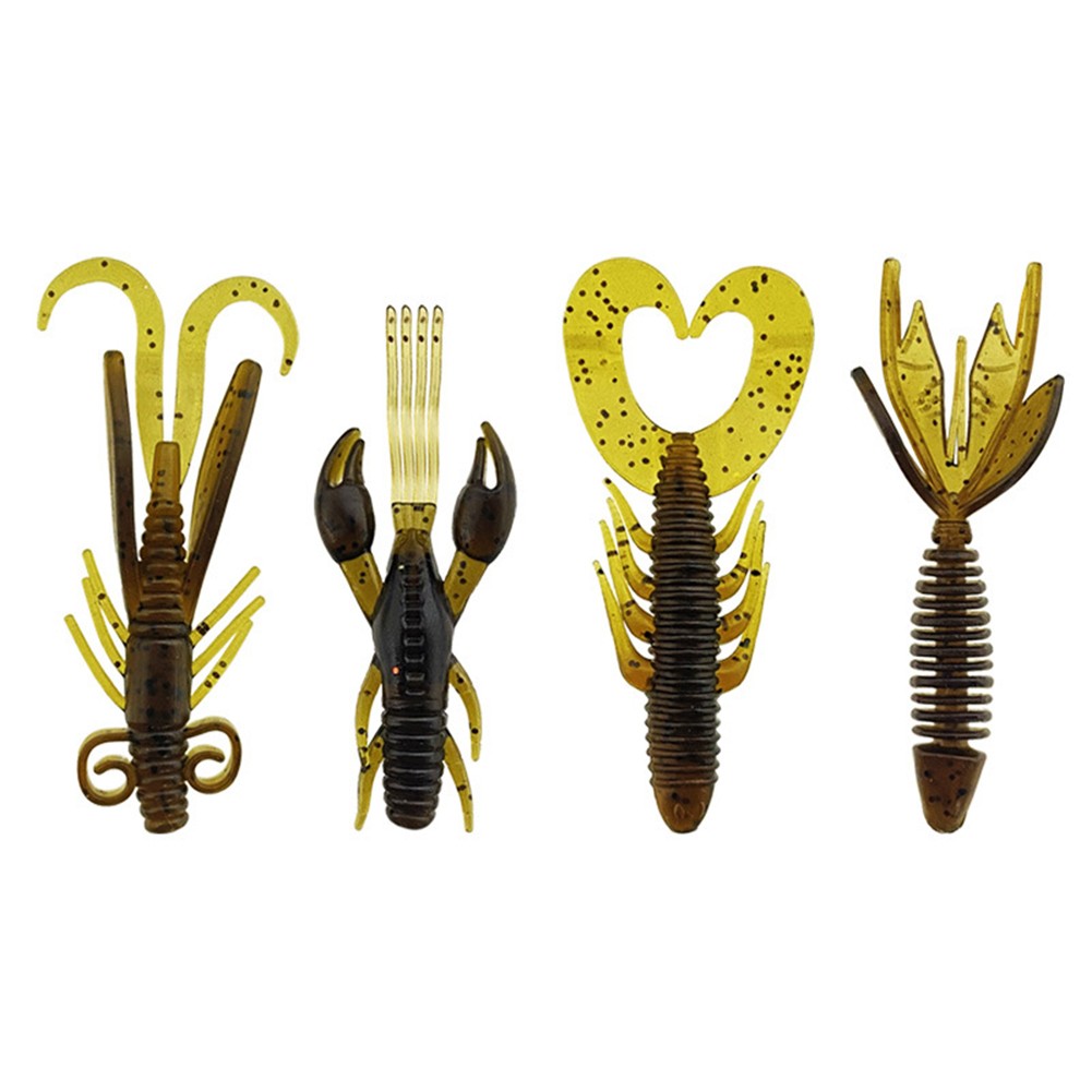 ALSLIAO 40Pcs Worm Lobster Fishing Lure Wobbler Bait Shrimp Lizards