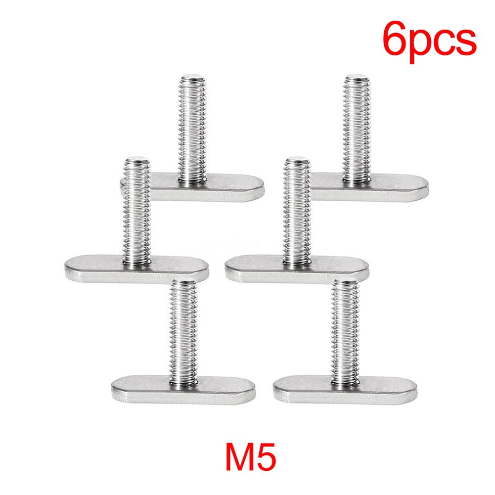 ALSLIAO 4pcs/6pcs Kayak Canoe Boat Screws Nuts Rail Track Hardware Gear Mounting Screws