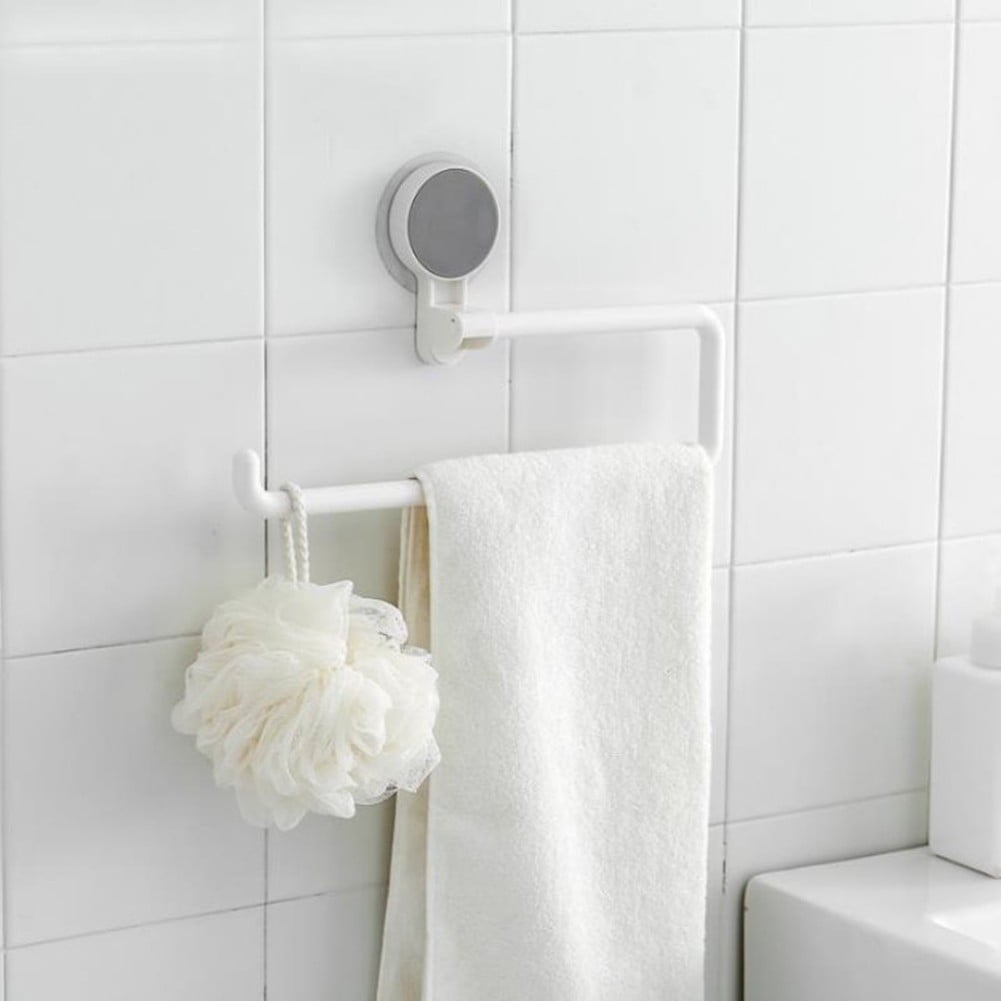 ALSLIAO Bathroom Towel Paper Roll Rack Vacuum Suction Cup Kitchen shelf ...