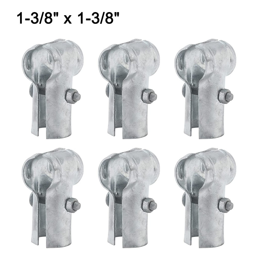 ALSLIAO End Rail Clamps Chain Link Fence T Clamps Galvanized Steel End