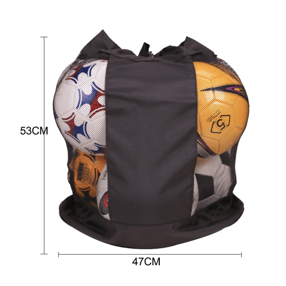 ALSLIAO Large Football Mesh Bag Soccer Ball Backpack with Adjustable Shoulder Strap