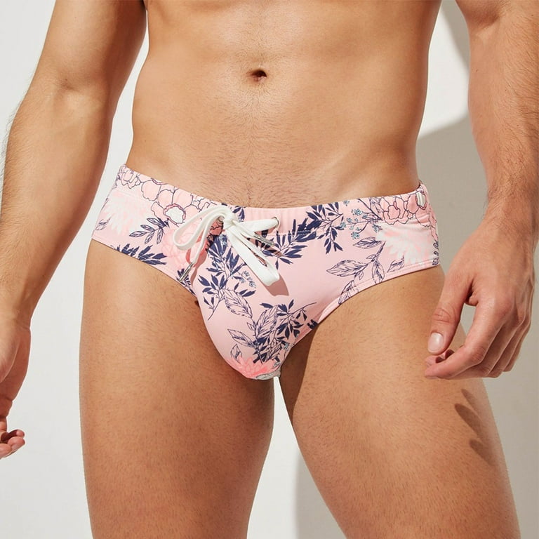 ALSLIAO Men Printed Pouch G string Underwear Swimsuit Underwear