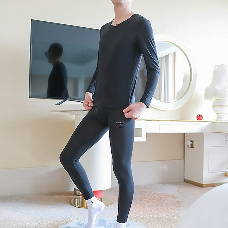 Womens Pure Silk Thermal Underwear Set Long Johns Base Layer Top Bottom  Pajamas