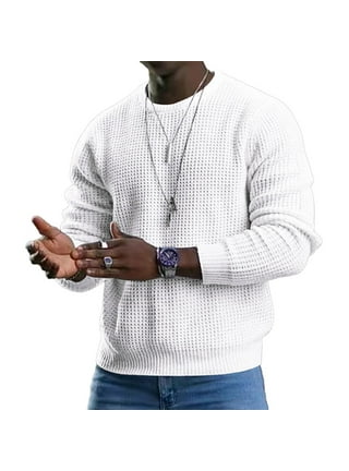 Mens Long Sleeve Waffle Thermal Shirt Tee Crew Neck Layering Color Size New  Top 