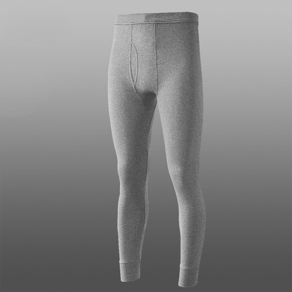 ALSLIAO Mens Winter Leggings Low Rise Trousers Bulge Pouch Long Johns Pants  Underwear Light Grey 2XL - Walmart.com