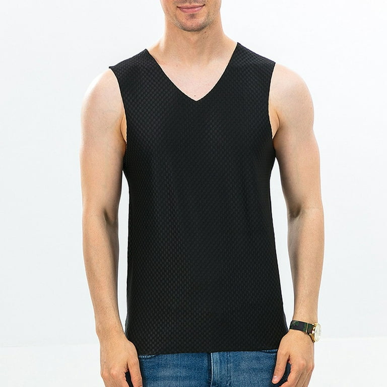 T-Shirt vests, excellent breathability, Seamless, black