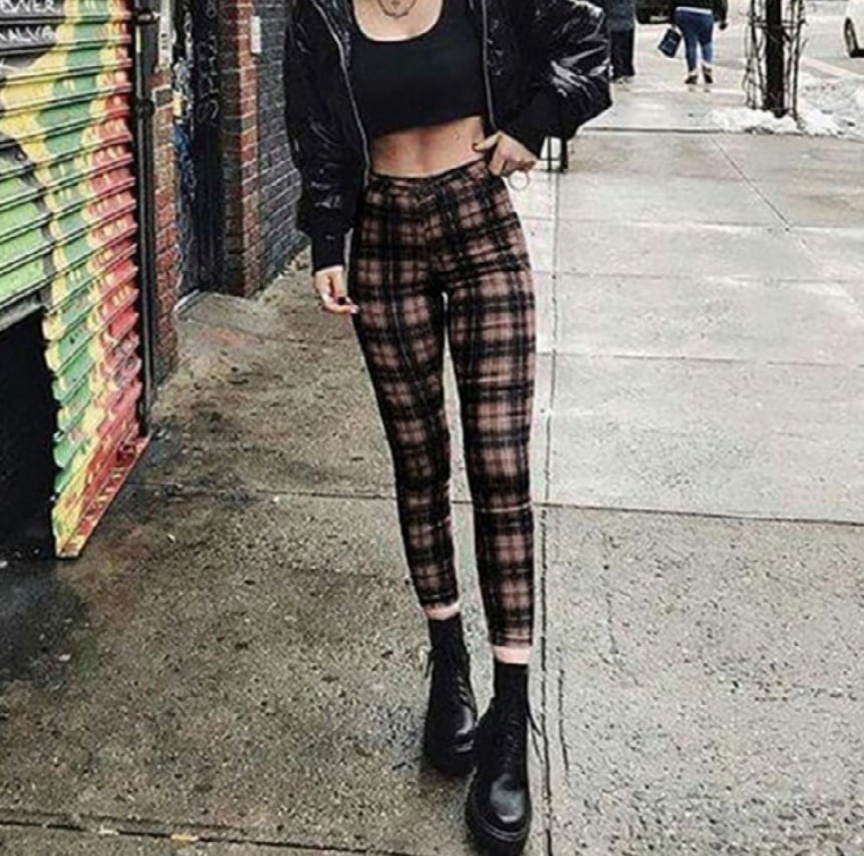 Tight plaid trousers clearance