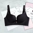 thumbnail image 1 of ALSLIAO Womens Push Up Padded Wire Free Bra Size 34 36 38 A B C Cup Bralette Black 38C, 1 of 16