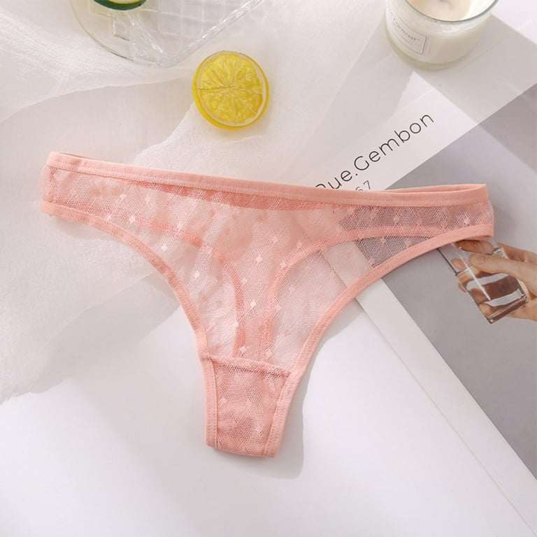 Womens Sexy See Through Thong Mesh Lace G-string Underwear Underpants