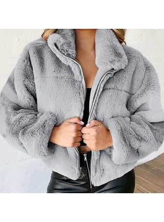 Fluffy jackets cheap at walmart