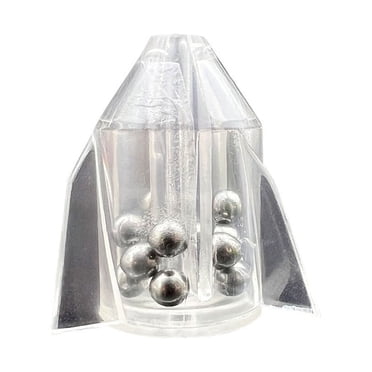 Dr.Fish 50pcs Fishing Double Rattle Noise Rattle Beads Portable ABS ...