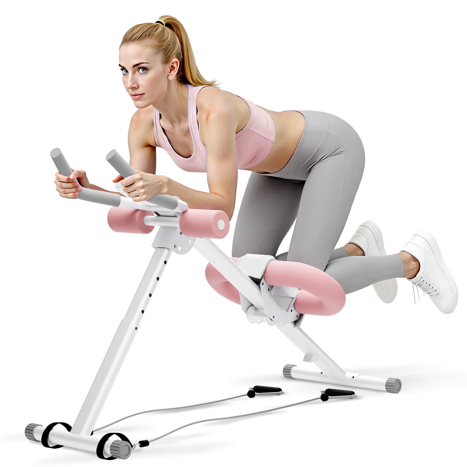 ALSO GO Ab Machine, Adjustable Ab Trainer Machine, Abdominal Workout ...