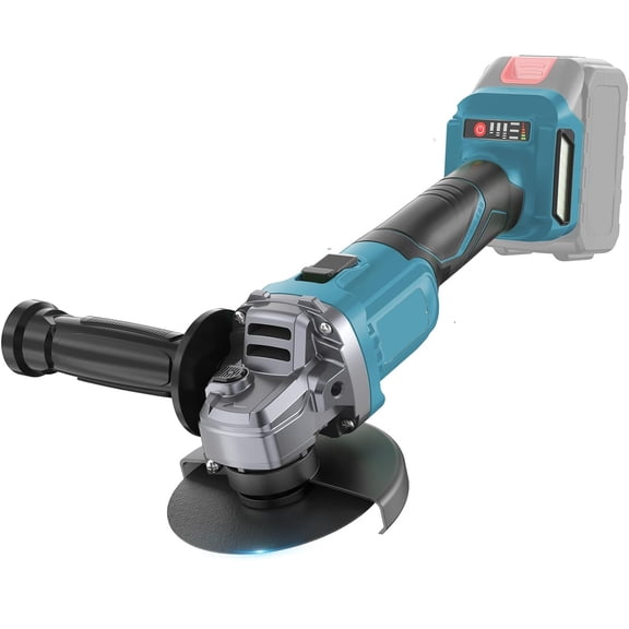 ALSO GO Cordless Angle Grinder, 13000RPM Electric Grinder with Brushless Motor, 4-1/2 Inch with 2 Battery and Extra Cutting Disc