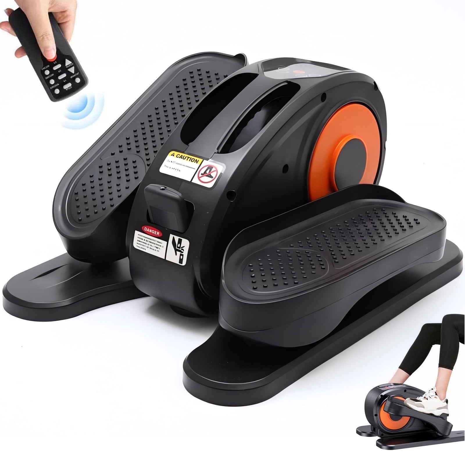 "Rican Under Desk Elliptical, Compact Mini Pedal Machine for Legs ...