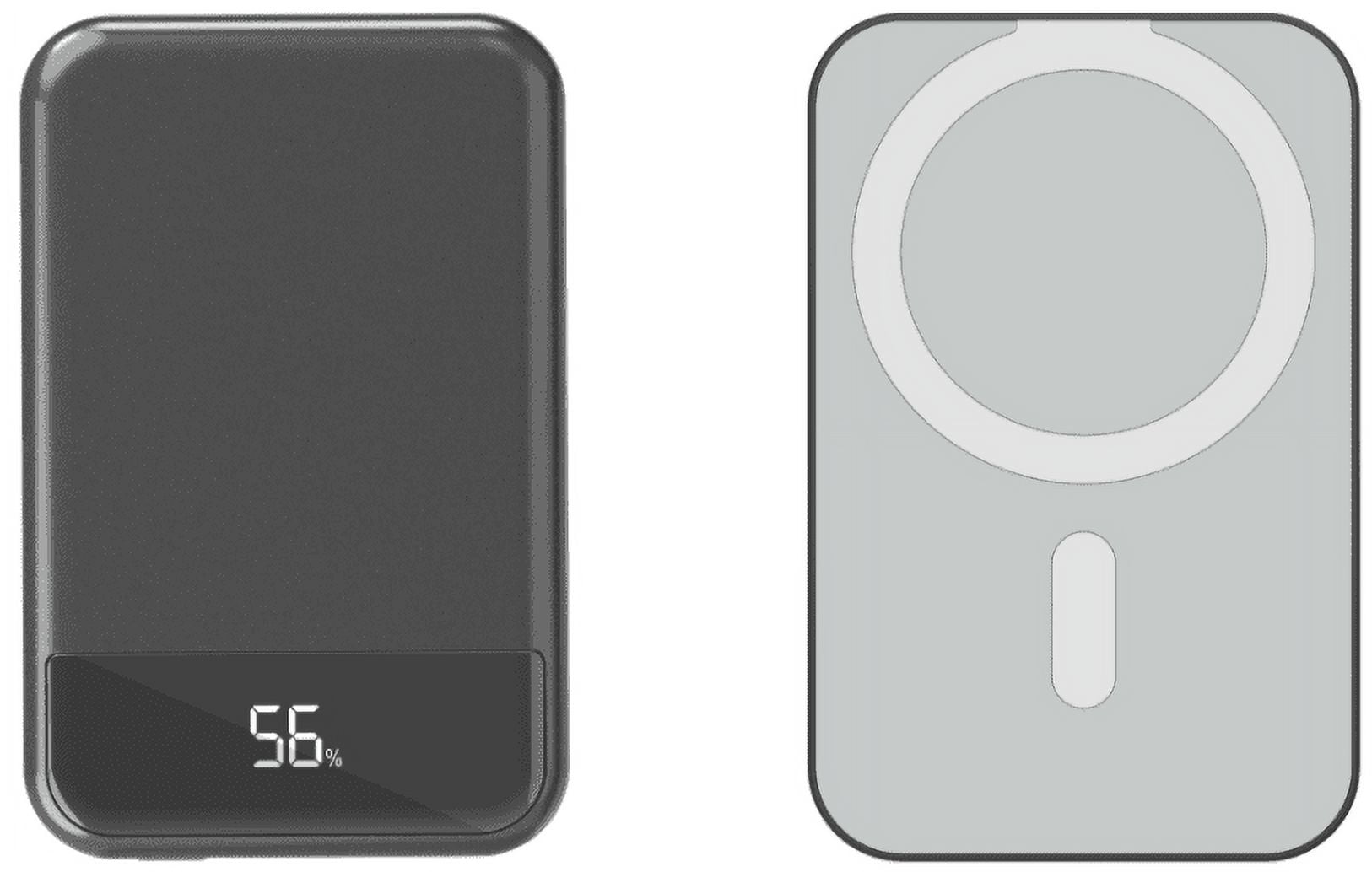 ALSO GO Magnetic Charging Power 10000 mAh-Fast Charge 20W-With Digital Display-Black
