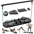 thumbnail image 1 of ALSO GO Pilates Board, Multifunctional Abdominal Board, Portable Pilates Machine with LED for Home, Sliding Workout Equipment with Knee Protected, Black, 1 of 8