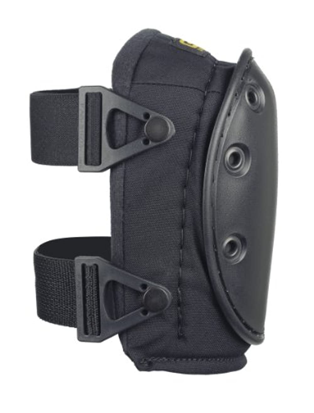 ALTA 56203 AltaGUARD Gel Insert Knee Protector Pad, Black Cordura Nylon Fabric, AltaLOK Fastening, Hard Cap, Long, Black