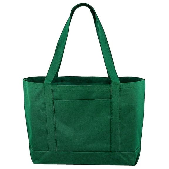 ALTA POLYESTER TRAVEL OVER SHOULDER TOTE STYLE REUSABLE BAG - GREEN