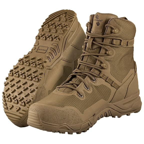 ALTAMA Raptor 8in Safety Toe Coyote Boots, Size: 9, Width: R (322003-R-090)