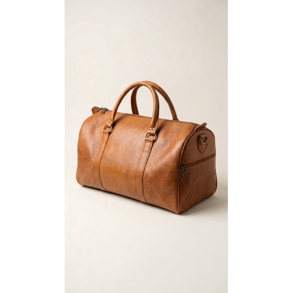 Altanova Handmade Full Grain Leather Duffel Bag, Weekender Travel Gym Bag