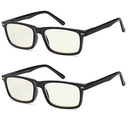 ALTEC VISION SuperPak 2 Pack Computer and Gaming Glasses for Monitor Screen Eye Strain Relief Anti Glare and Non Reflective Blue Ray Blockers for Home and Office