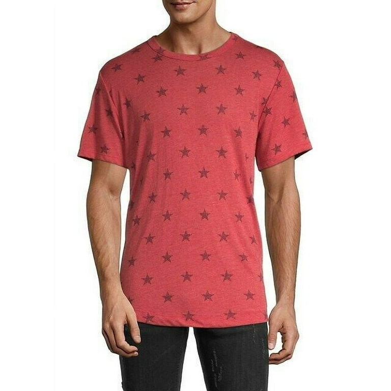 ALTERNATIVE Men's Eco Shirttail Tee - Faded Red - Size XL 