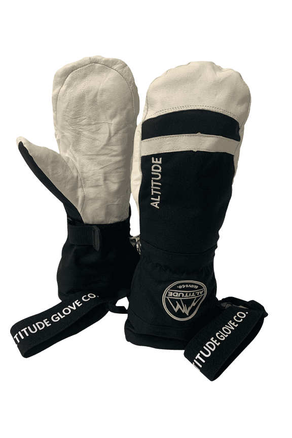 TECH ALPINE ARMY LEATHER HELI SKI MITTEN (LARGE) 8.75-9.25"