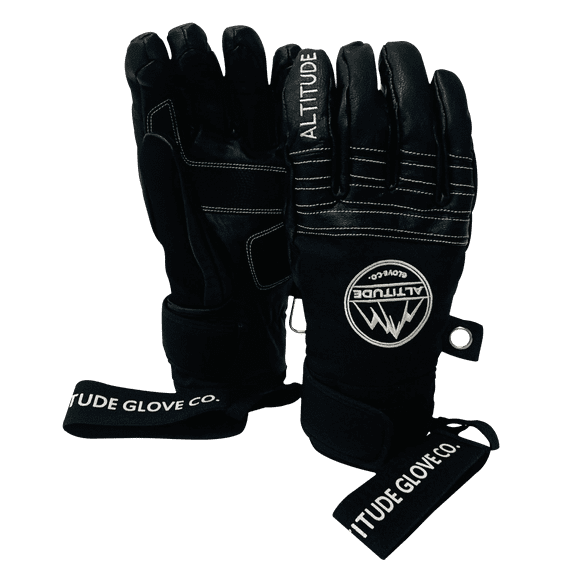 ALTITUDE BOARDWERX TECH SHORTY LEATHER SKI SNOWBOARD GLOVE (MEDIUM) 7-8"