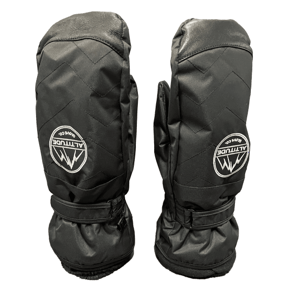 ALTITUDE WOMEN'S FRISCO WINTER SKI SNOWBOARD COLD WEATHER PLUSH MITTEN (BLACK) LARGE