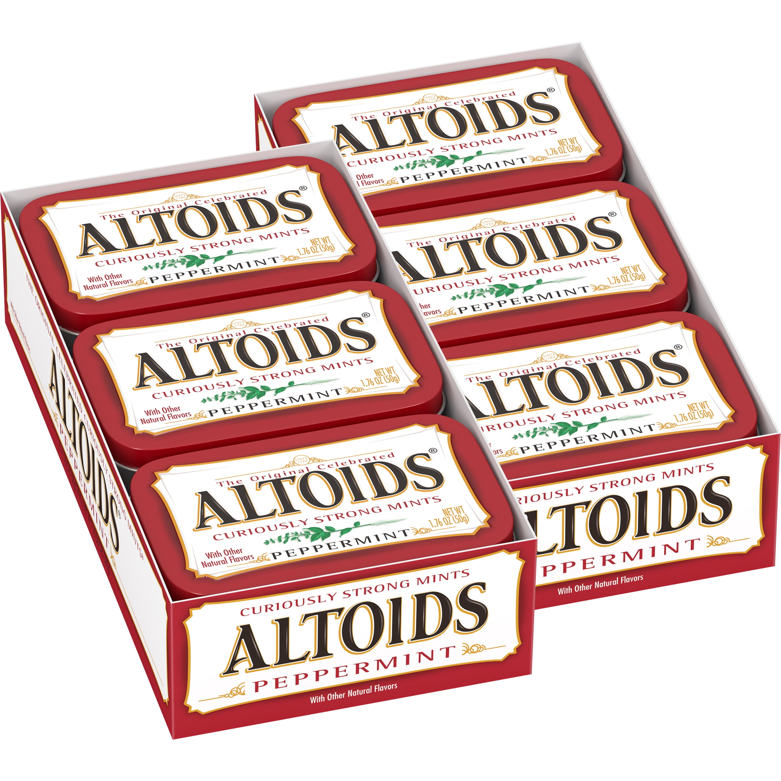 ALTOIDS Peppermint Breath Mints, 1.76 Ounce (12 Packs)