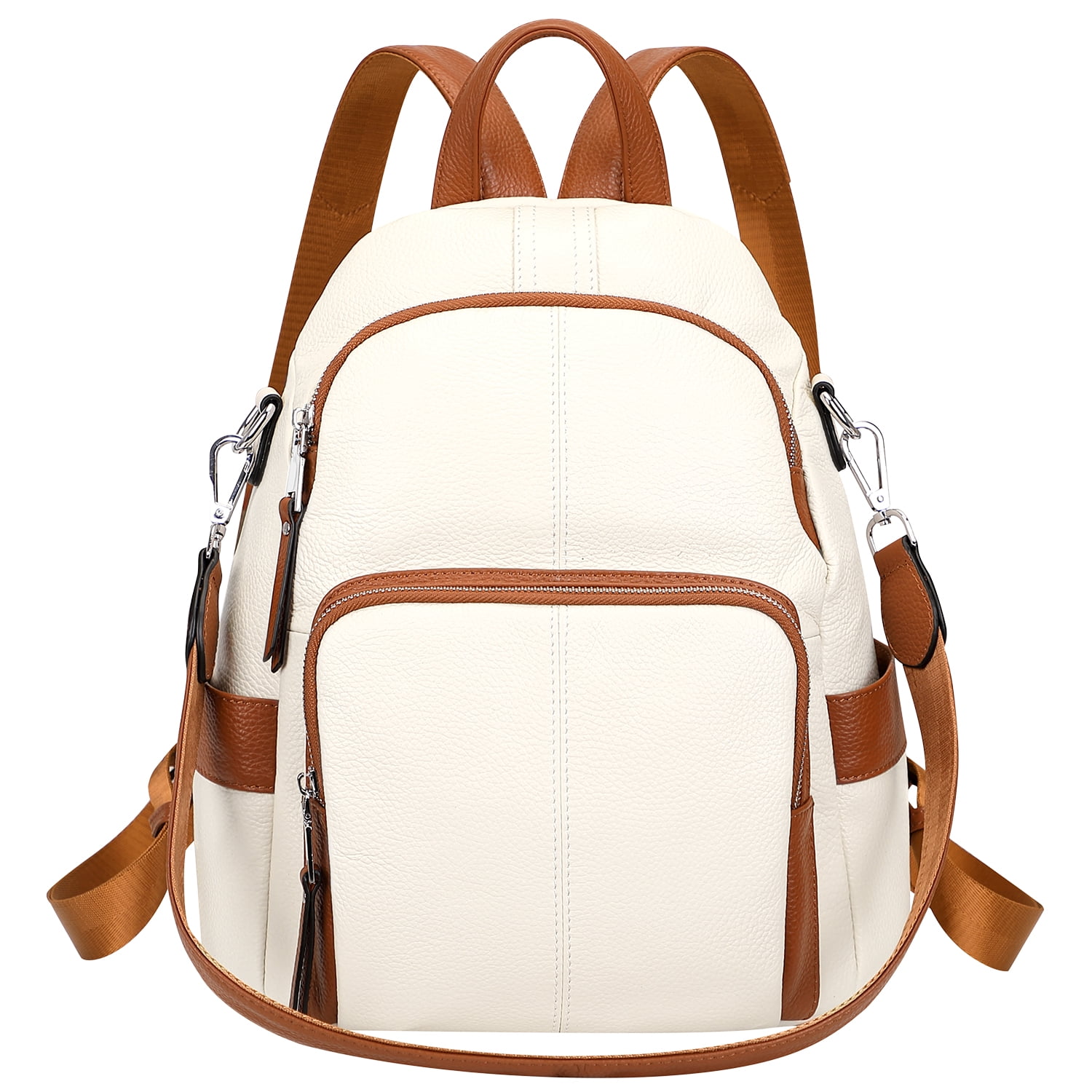 beige genuine leather backpack zency 15 Colors Real Soft 100% Women Fashion Ladies Travel Bag Preppy Style For Woman (Beige) : Clothing, Shoes & Jewelry This backpack a practical multi Structured Backpack in Genuine Croco