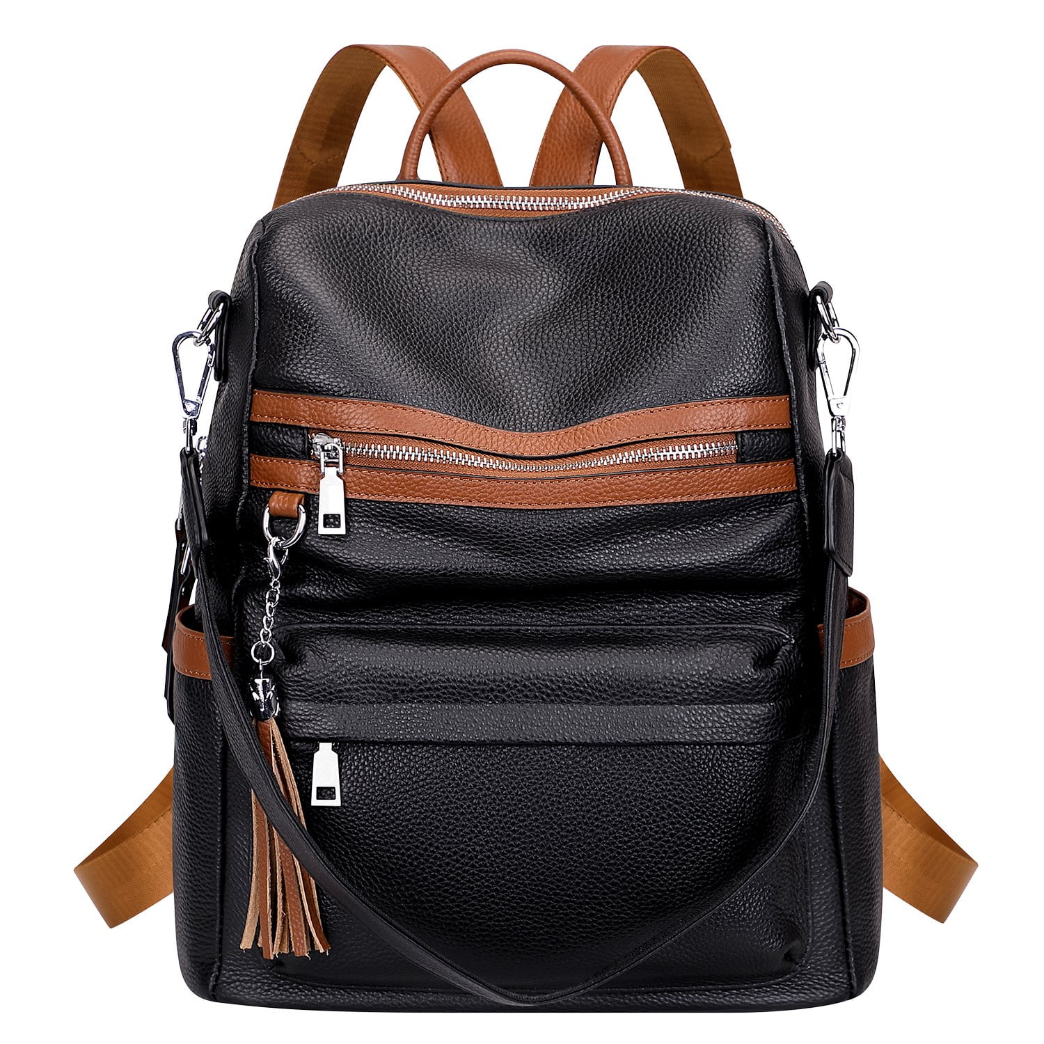 black north face backpack for school The North Face Stalwart Backpack (Mid Grey Dark Heather/ TNF Black) main image 1
