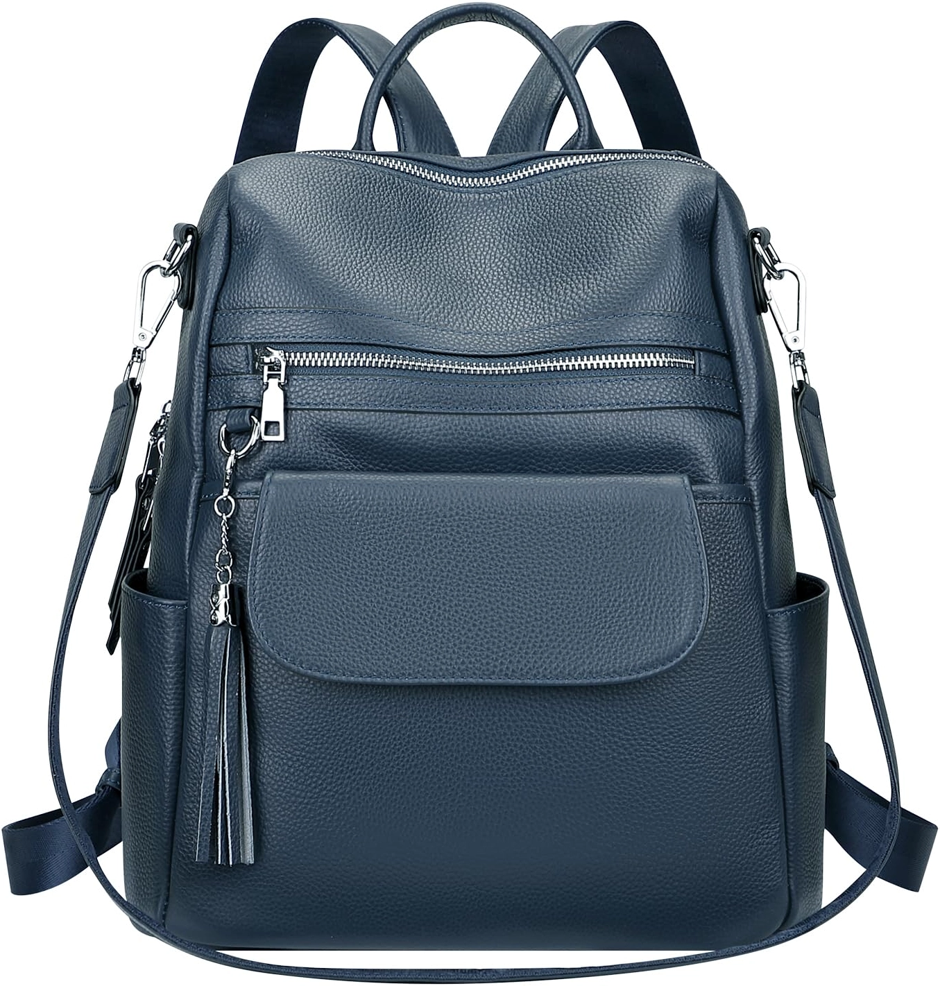 Genuine Leather Backpack Purse for Women Large Convertible Shoulder Bag Womens Convertible Leather Backpack Shoulder Bag - Clarissa  main image 4