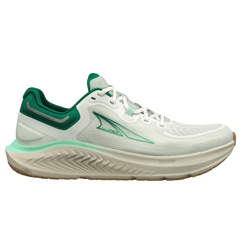 ALTRA Women's AL0A82CG Paradigm 7 Road Running Shoe, White/Green - 8 M ...