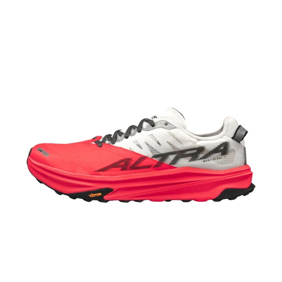 ALTRA Women's Mont Blanc Carbon Trail Running Shoe, Size 10.5 US ( Standard ), White/Coral