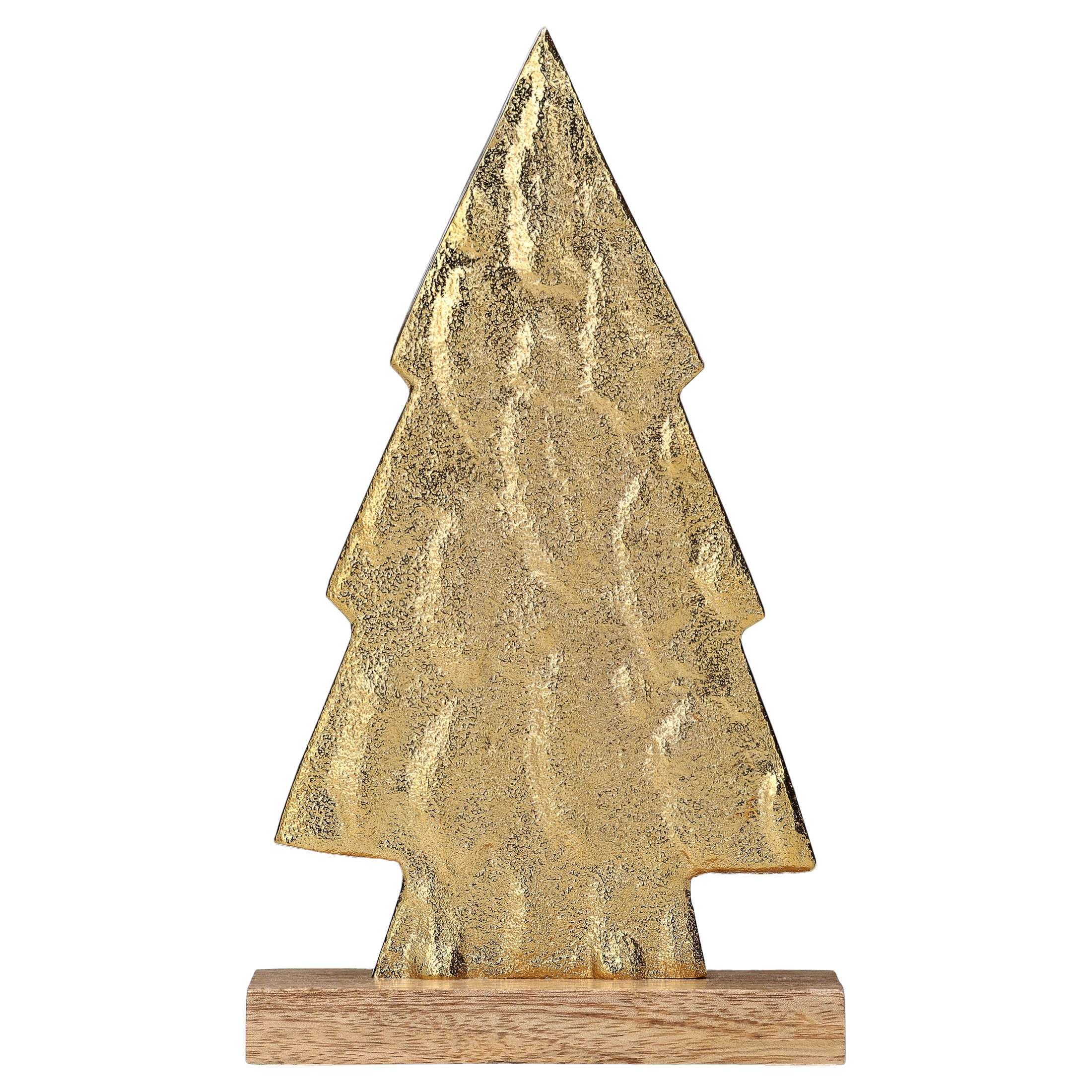 Aluminum Tree Christmas Decoration, Gold, 8.8", by Holiday Time