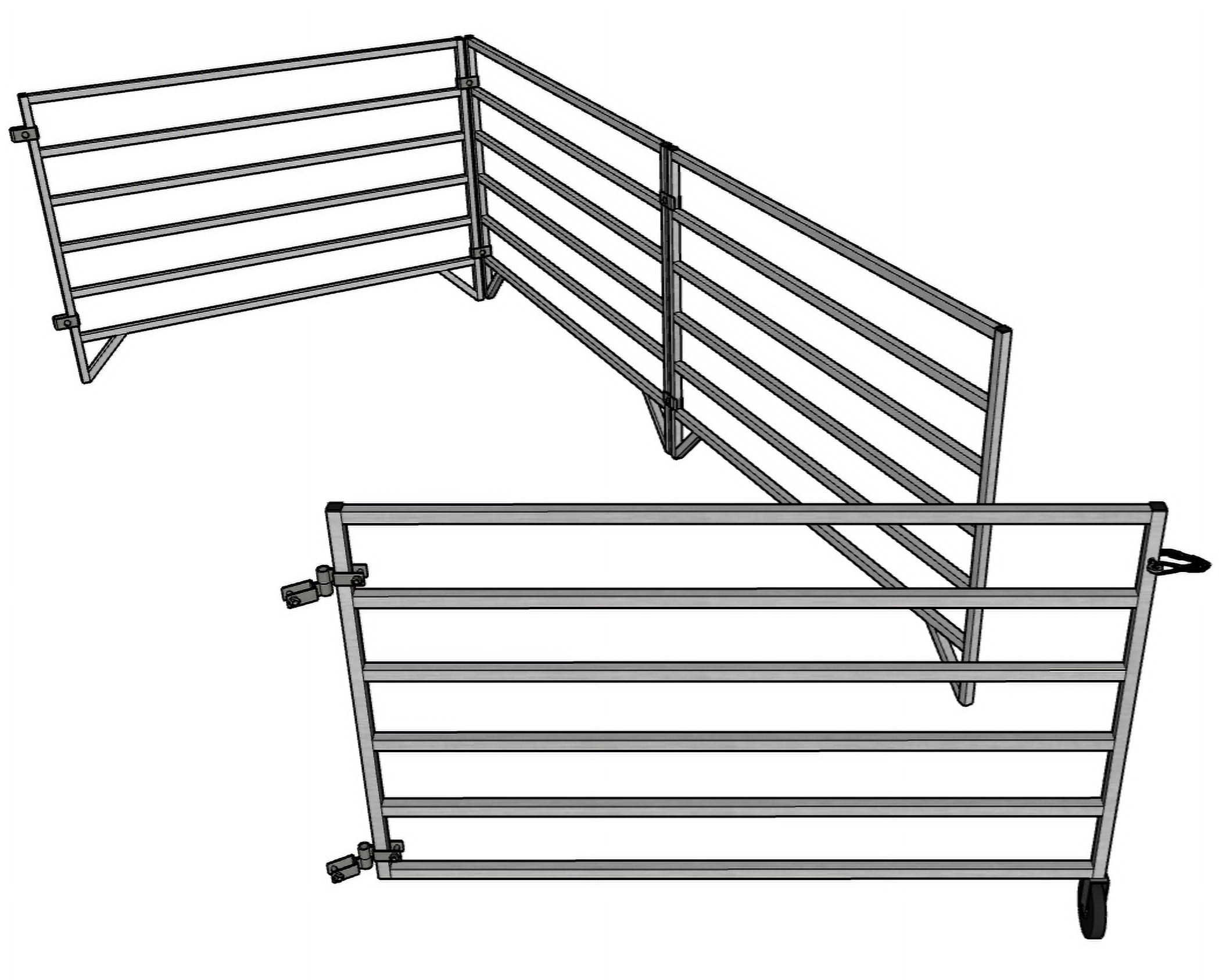 ALUMINUM 5 FT X 10 FT 6 RAIL 40
