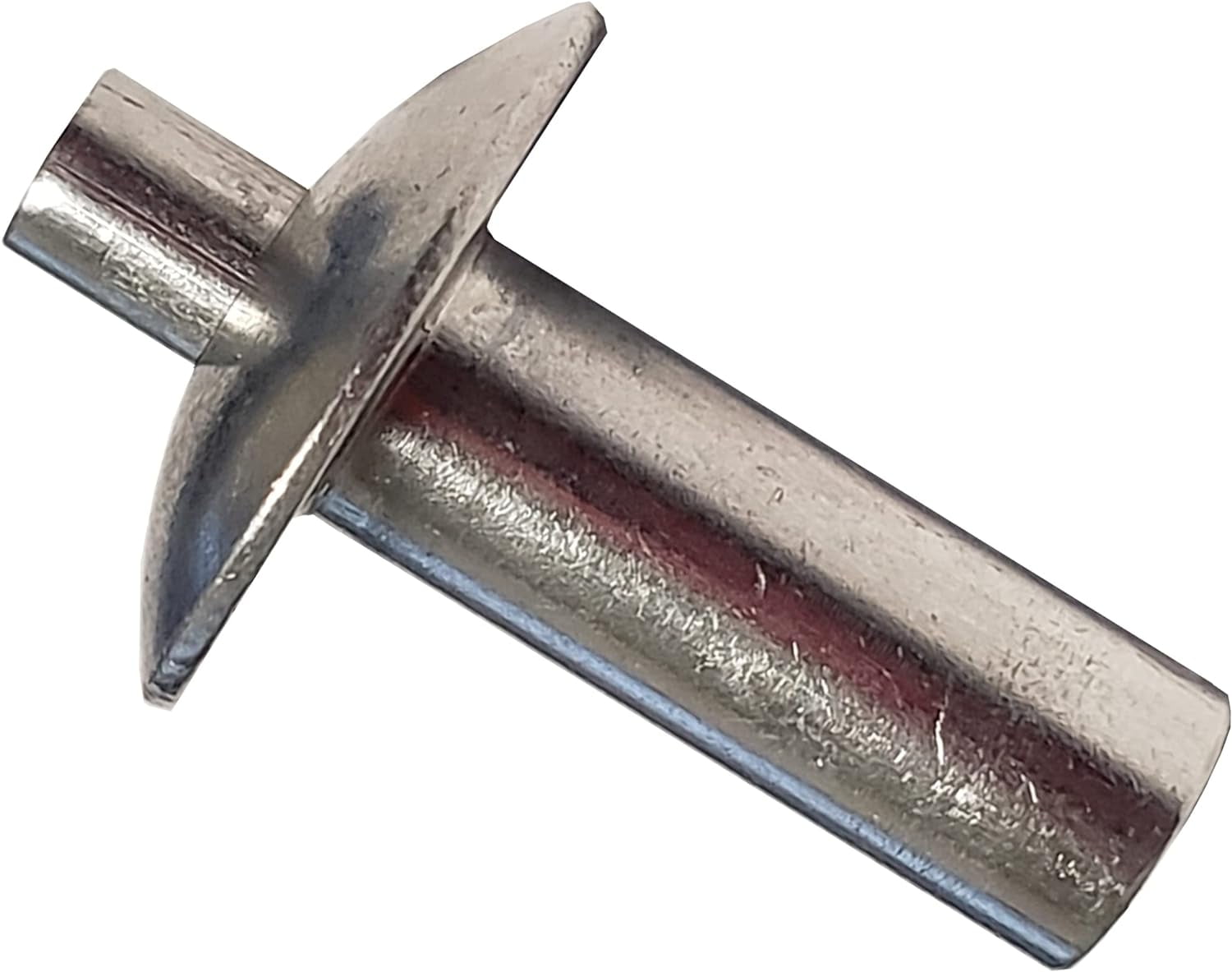 ALUMINUM DRIVE RIVET 1/8" DIAMETER X .078171 GRIP RANGE, BRAZIER HEAD, PLAIN FINISH (25