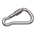 thumbnail image 1 of ALUMINUM HARNESS CLIP SCREW LOCK CARABINER, 3-3/8", 1 of 2
