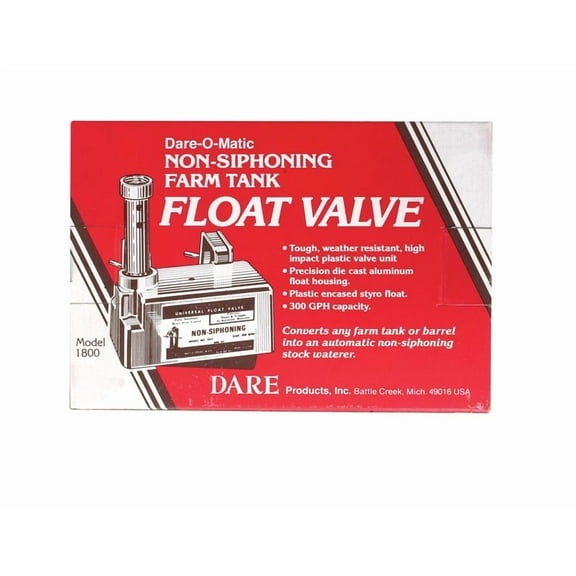 ALUMINUM NON-SIPHONING FLOAT VALVE SILVER 300 GPH