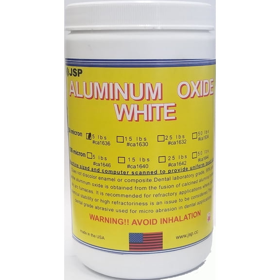 ALUMINUM OXIDE POWDER, WHITE 50 MICRON(240 grit) 5 lbs (ca1636)