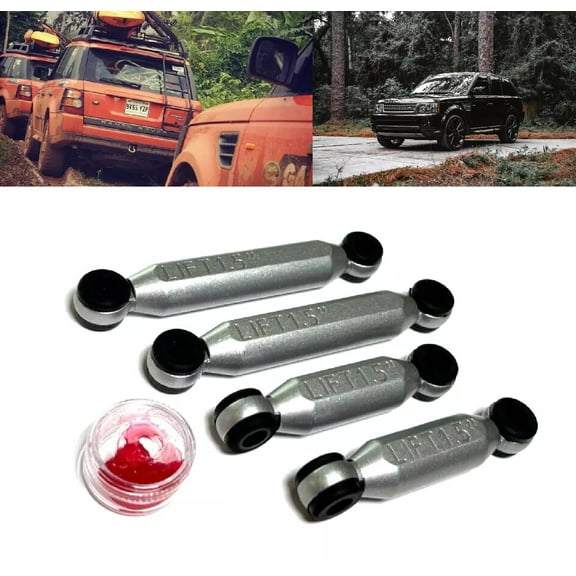 ALUMINUM SUSPENSION LIFT PERMANENT + 1.5" INCH ROD LINKS KIT COMPATIBLE WITH LAND ROVER RANGE ROVER SPORT L320 2005-2013 WITH AIR RIDE SUSPENSION, PART # LRNJ MOTORWORKS#7