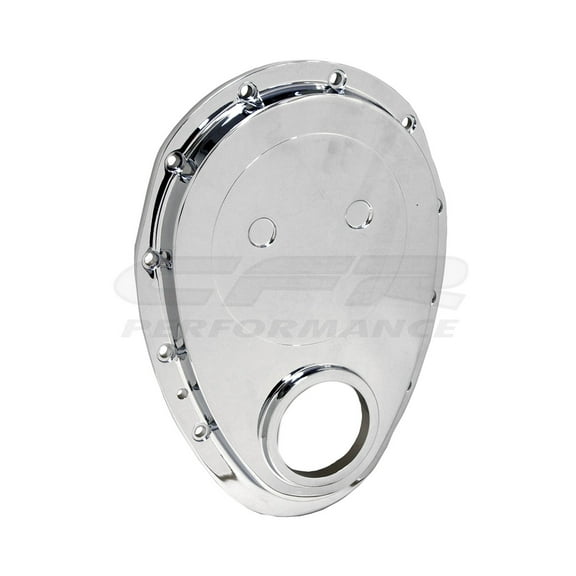ALUMINUM TIMING CHAIN COVER for chevy 283 305 327 350 400 SMALL BLOCK - CHROME