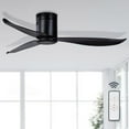 ALUOCYI Flush Mount Ceiling Fan Without Light,52 inch Low Profile