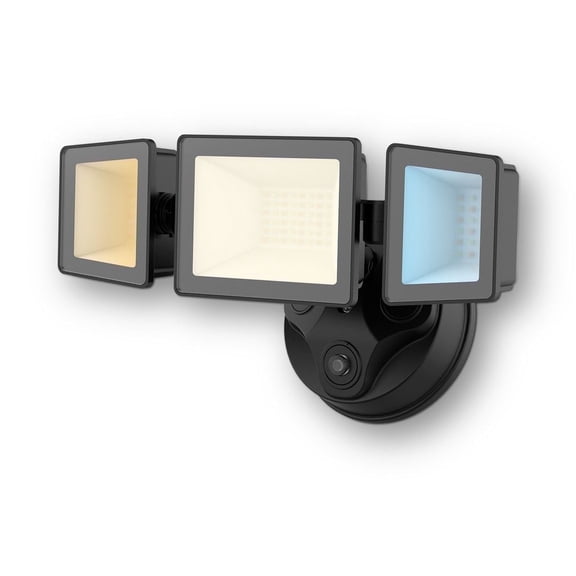 ALUSSO 40W Dusk to Dawn LED 4000lm Outdoor Security Flood Light, Black Lamp for Yard, Garden, Garage, and Wall Lighting, 1 Pack