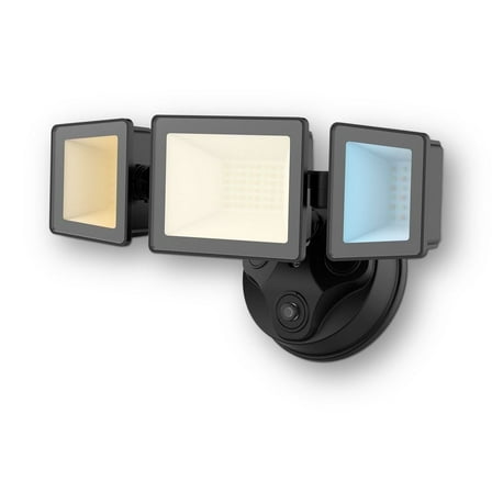 ALUSSO 40W Dusk to Dawn LED 4000lm Outdoor Security Flood Light, Black Lamp for Yard, Garden, Garage, and Wall Lighting, 1 Pack