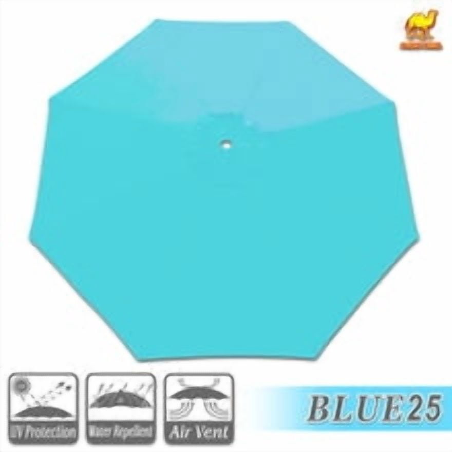 ALUVIERA 10' Umbrella Canopy Top Cover Patio Replacement Top Cover 8 Ribs Outdoor Sunshade